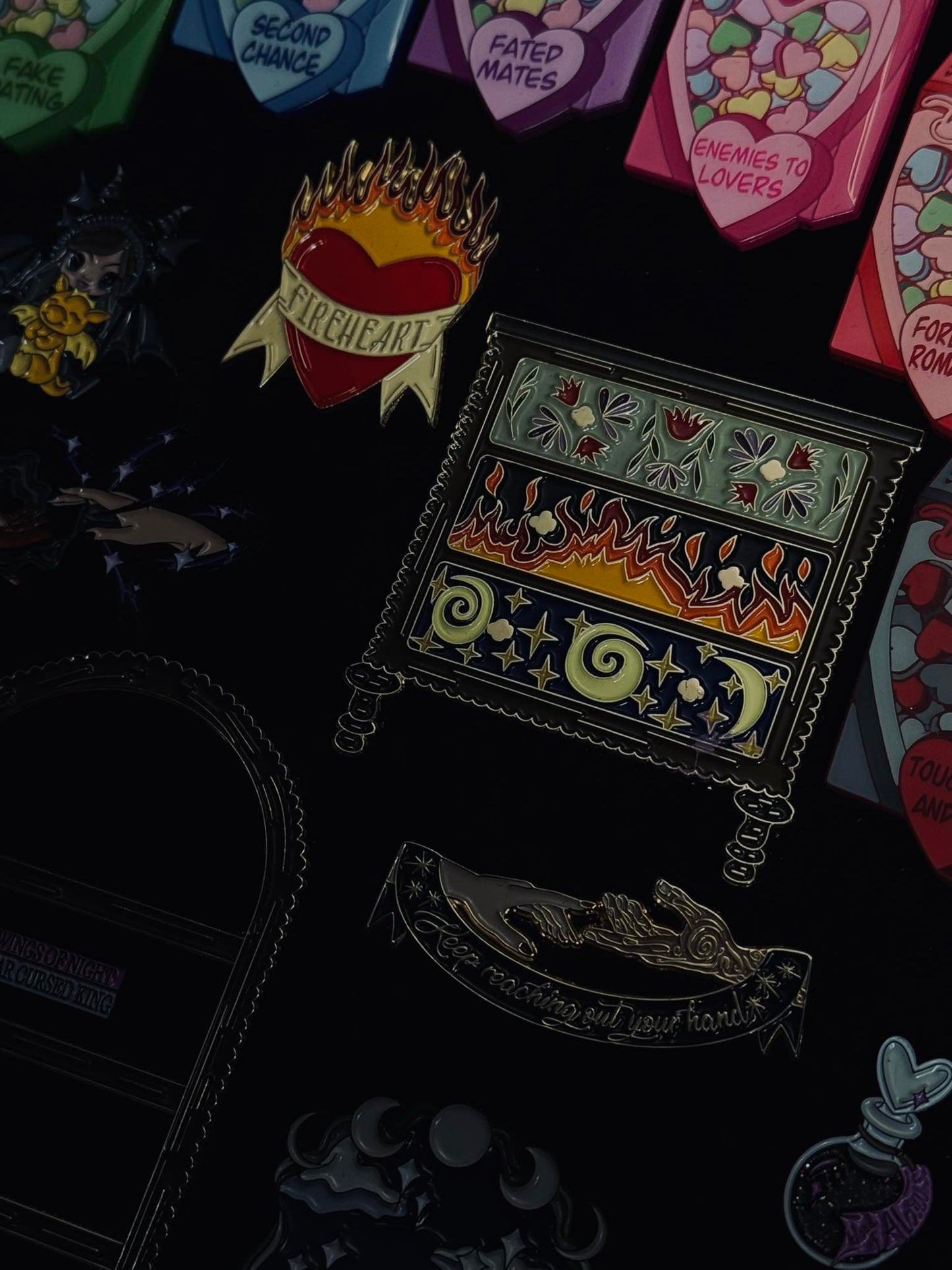 2023 Collection Pins (SJM, Fourth Wing, Crowns of Nyaxia and more}